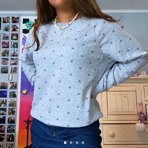 Champion Allover C Crewneck Sweater Grey